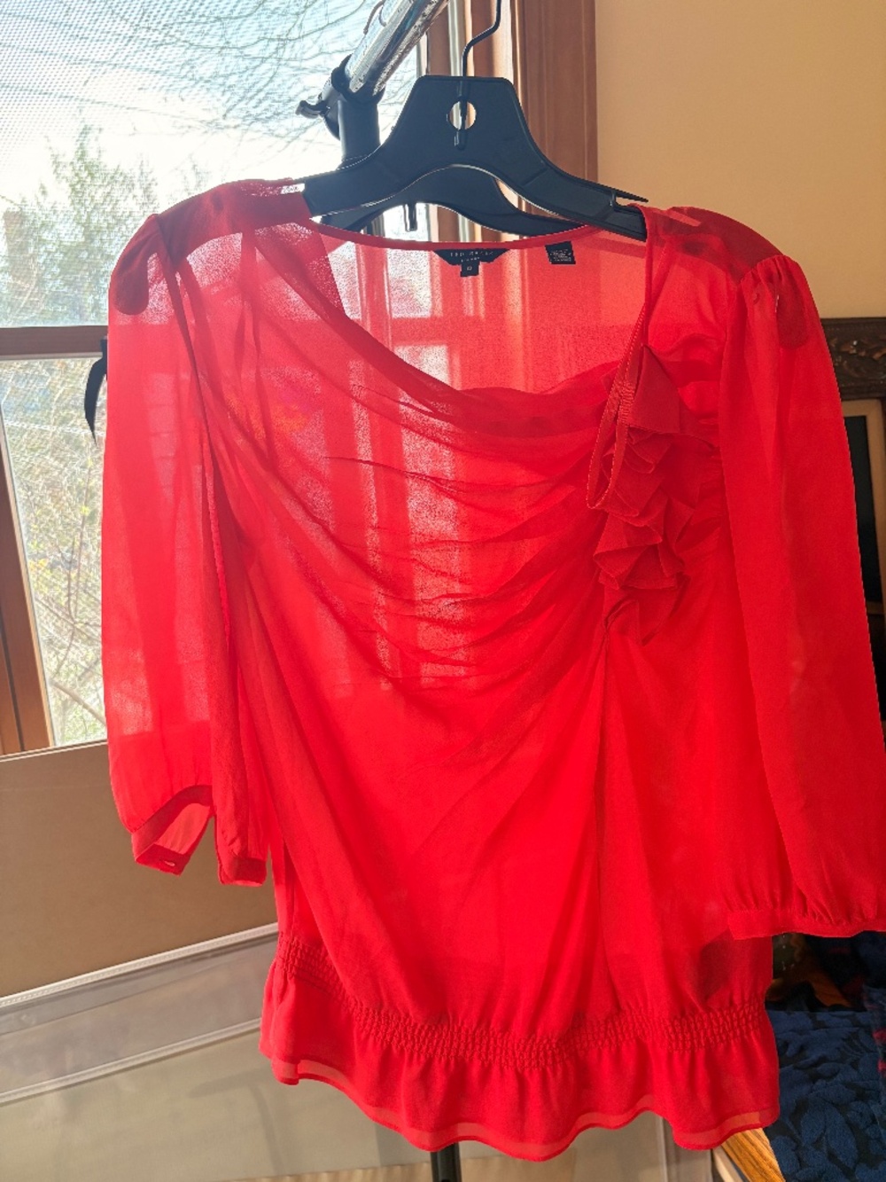 Ted Baker Red Shortsleeve Blouse Top
